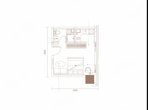 1室1厅1卫 建面：37㎡